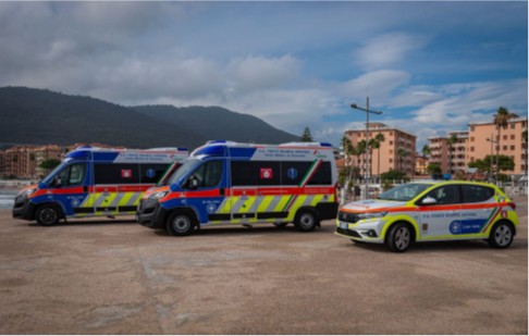 Flotta automezzi della Croce Bianca di Andora